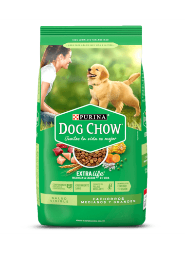 Comida Para Perros Dog Chow Salud Visible Cachorros Medianos Y Grandes 22,7 Kg