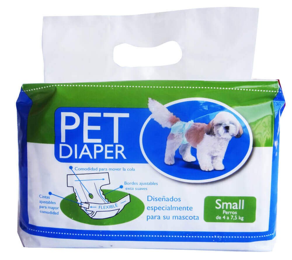 Pañal Pet Diaper Talla S Para Perros 10 Unidades