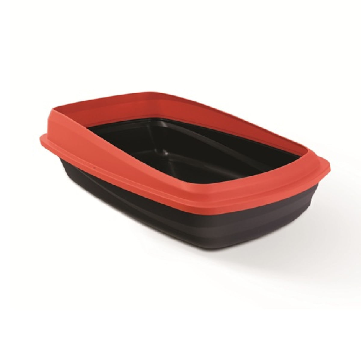 Arenera para Gatos Catit Borde Removible Talla L Roja